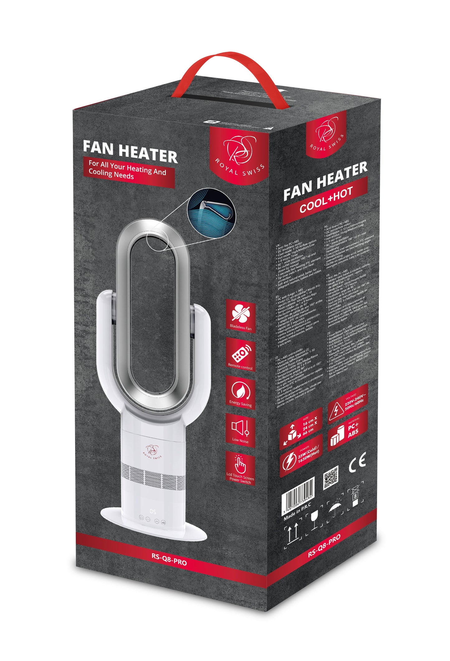 Bladeless Hot & Cool Fan Royal Swiss