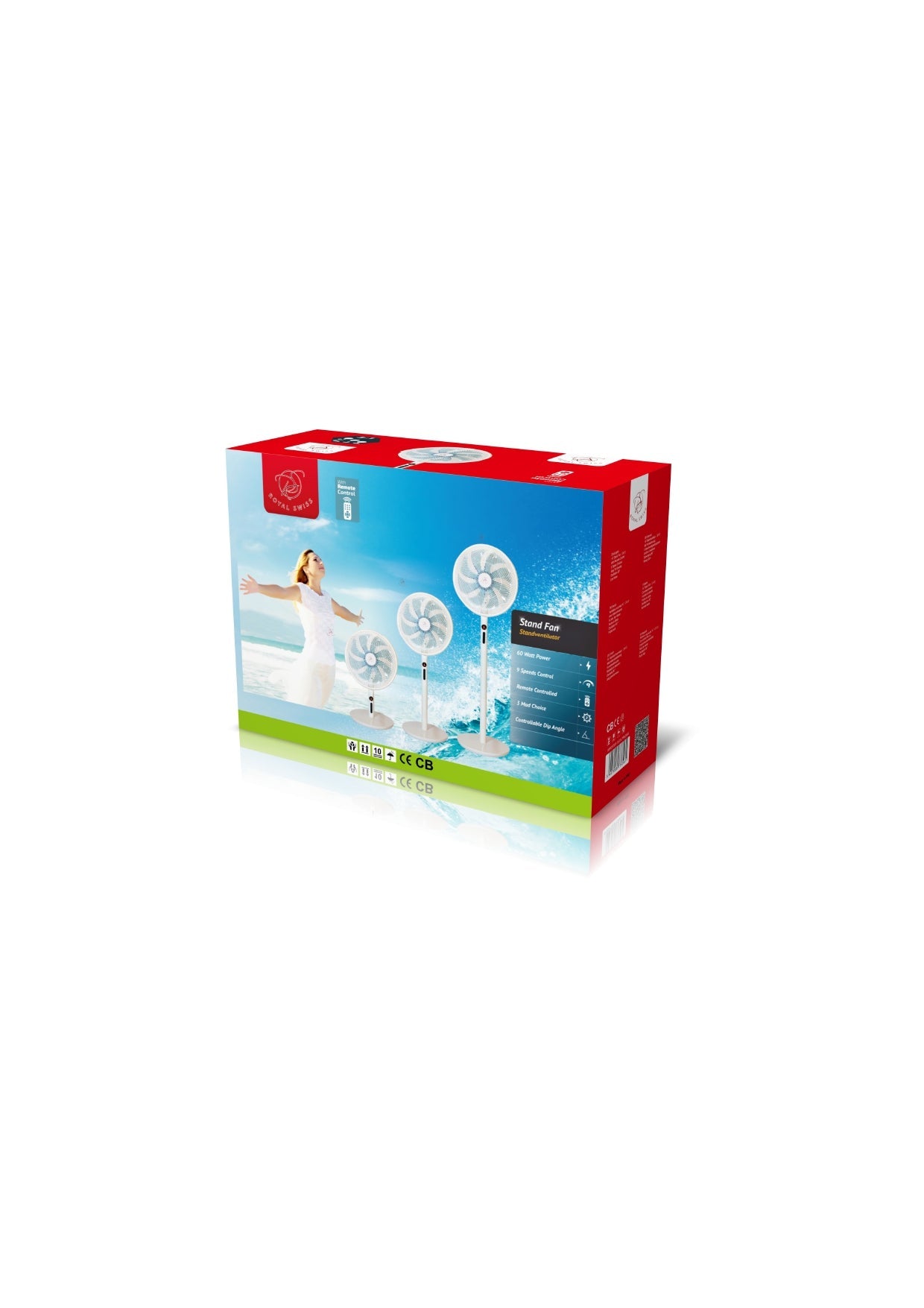3 in 1 Fan - W/ Remote Control | W/O Remote Control Royal Swiss