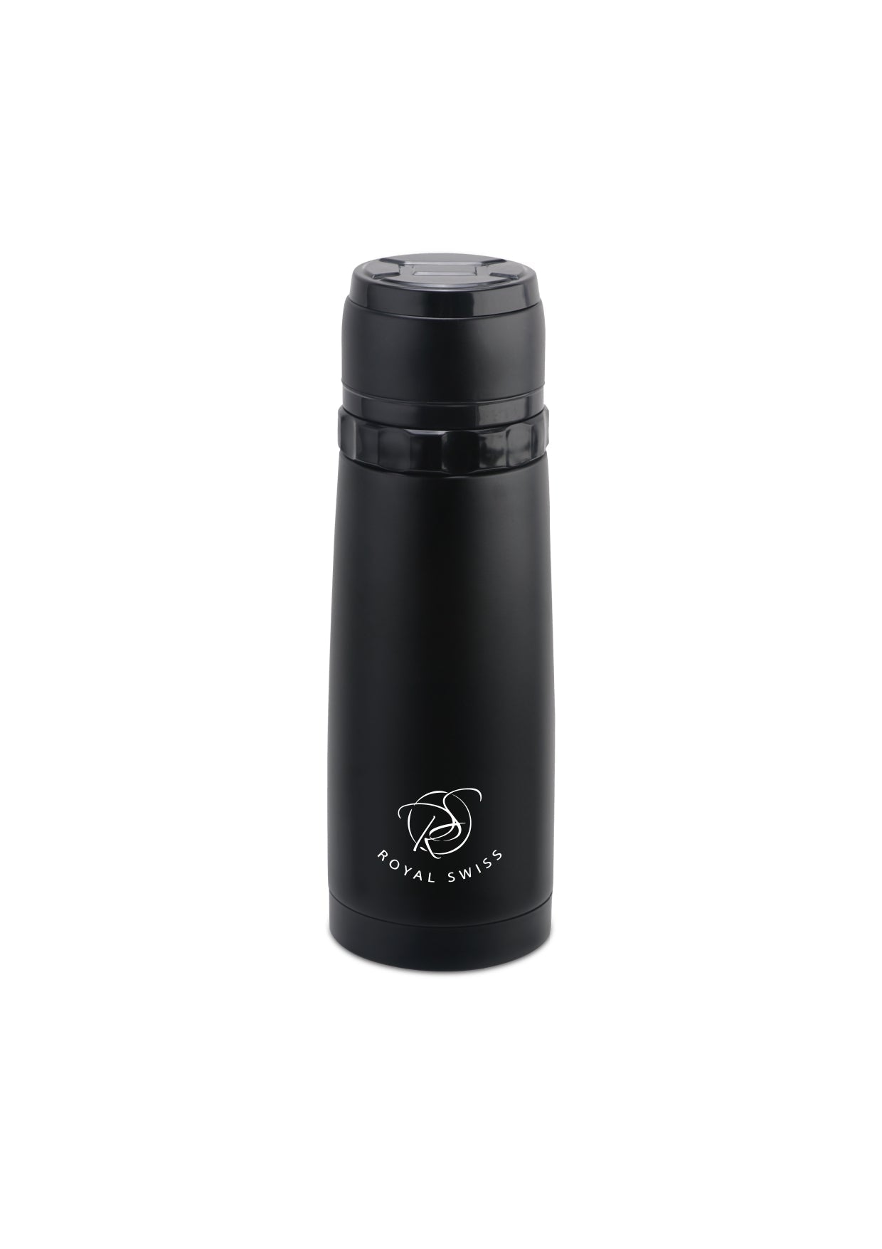Black Aluminium Vacuum Flask - 500mL | 750mL Royal Swiss