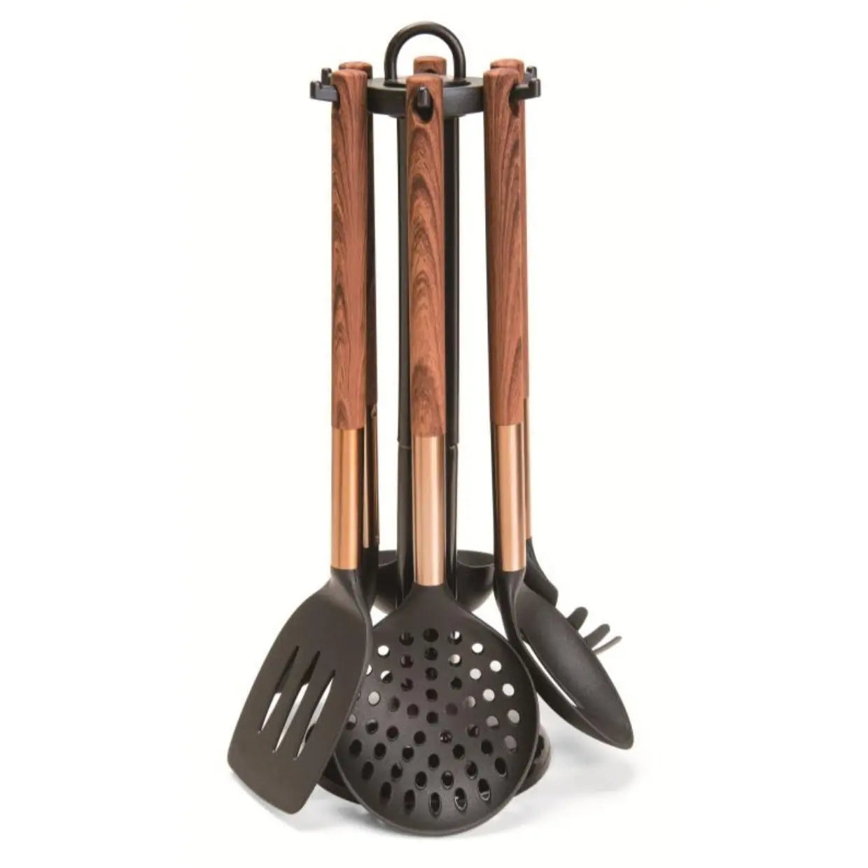 7 Pieces Utensils Set - Wood | Marble Royal Swiss