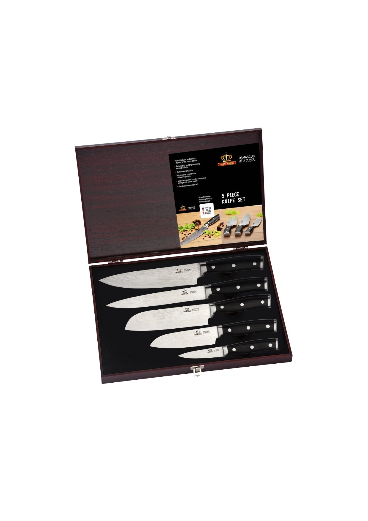 5 Pieces Knife Set Royal Swiss