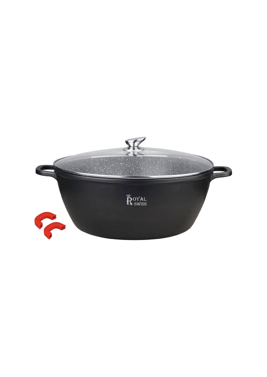 3 Pieces Casserole Set 28cm-32cm-36cm Royal Swiss