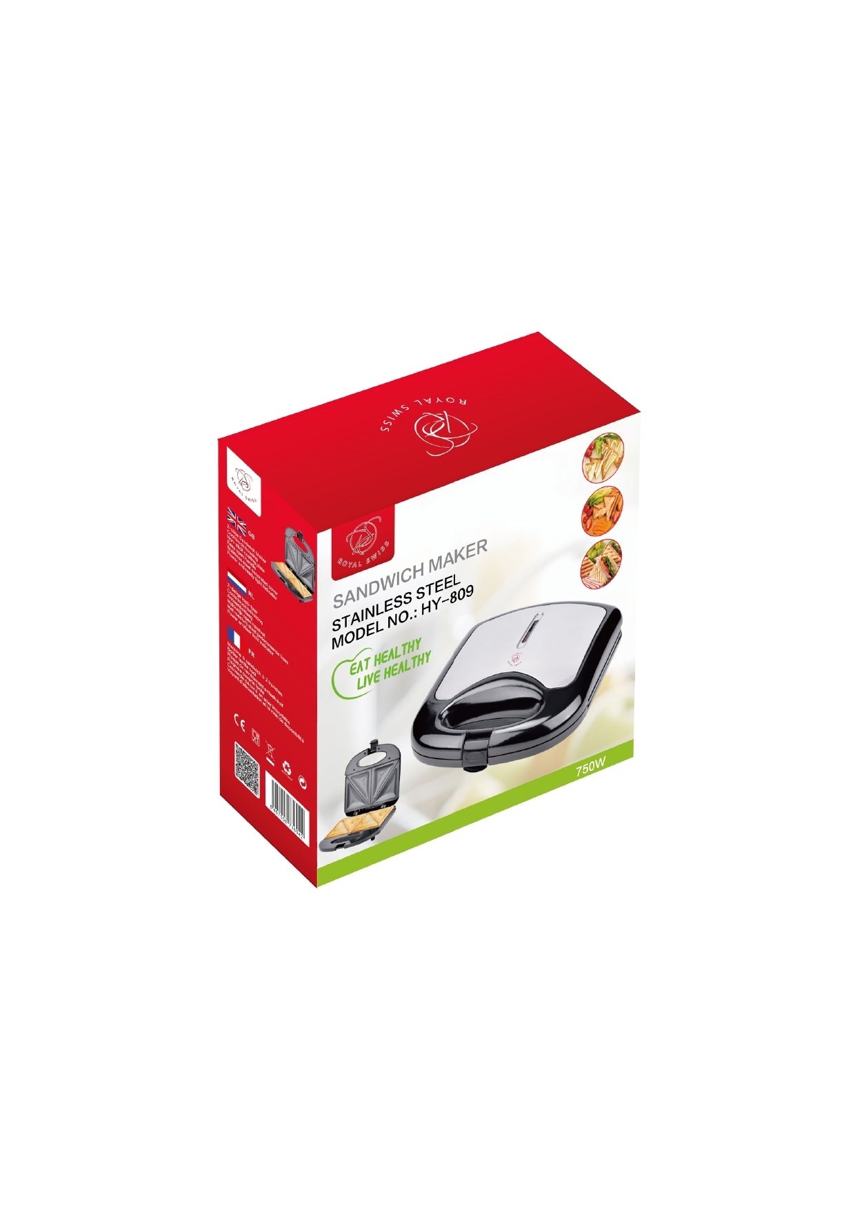 Sandwich Maker - 4 Slices Royal Swiss
