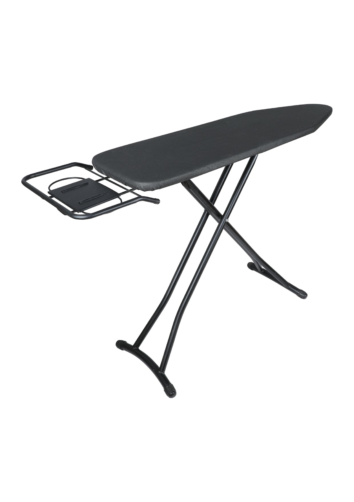 Strijkplank met intrekbare metalen strijkijzerhouder