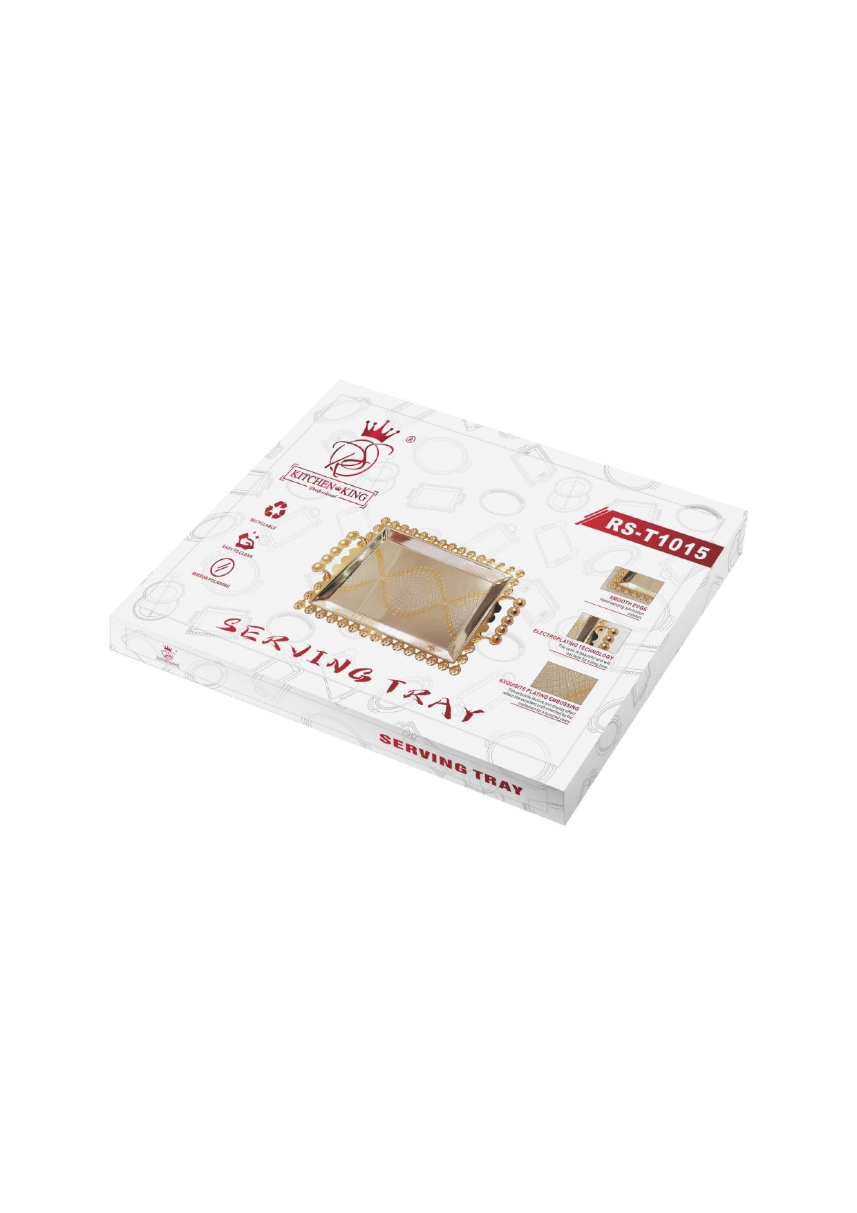 Verguld serveerblad - M | L - RS 1015