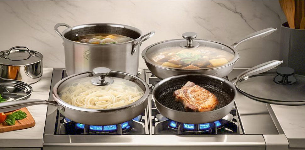 10-Piece Stainless Steel Cookware Set