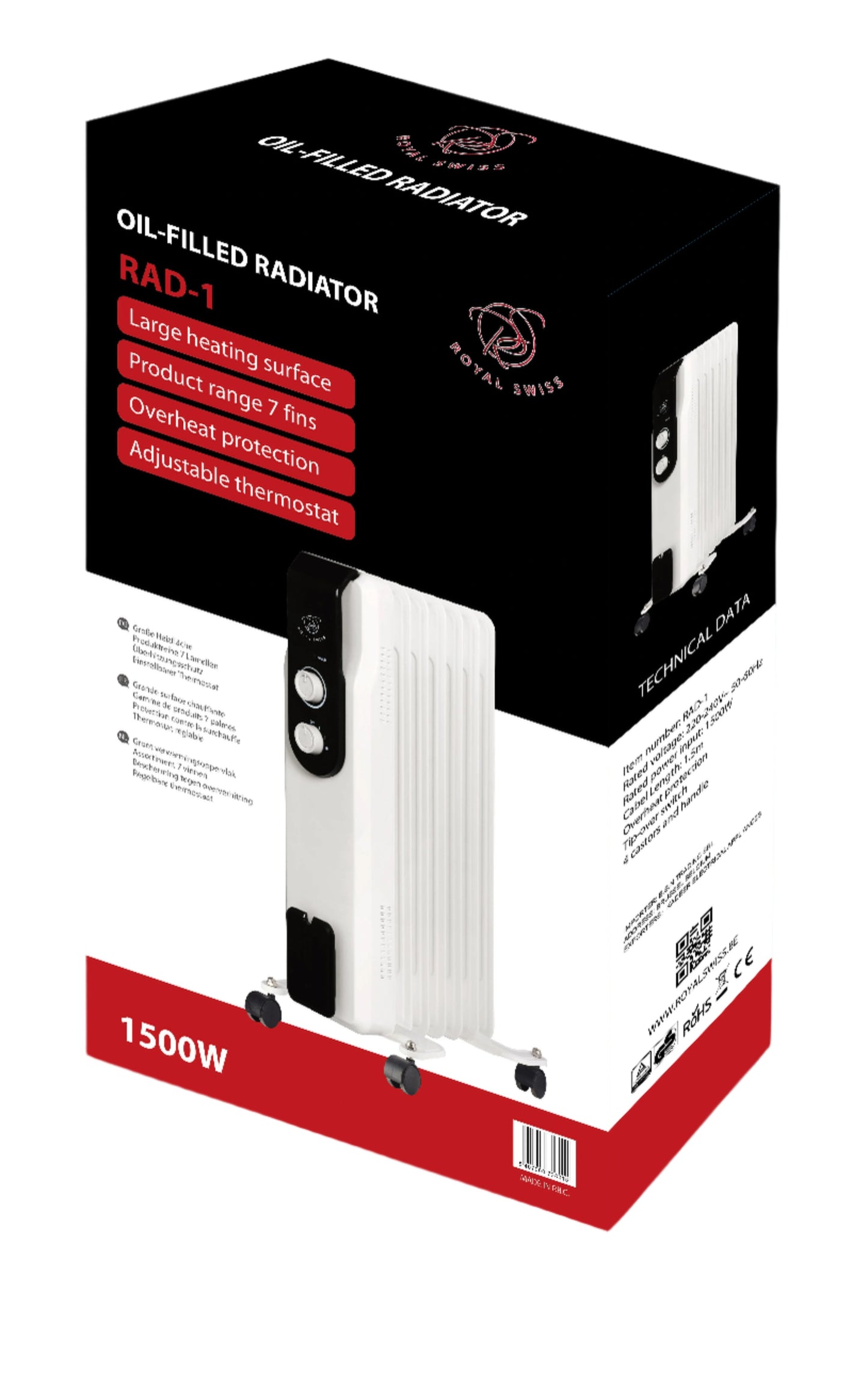 Oil Radiator Royal Swiss