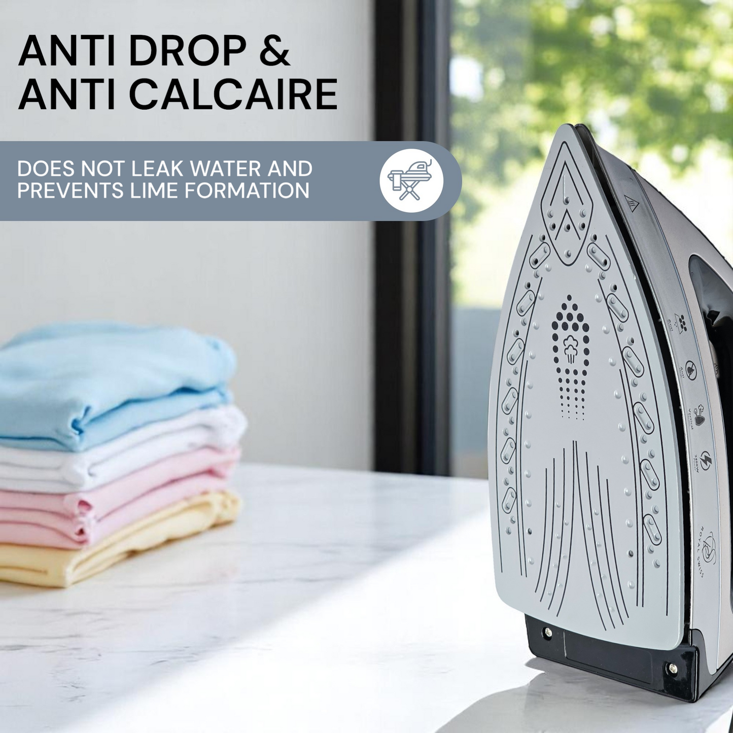 Fer à repasser avec console centrale