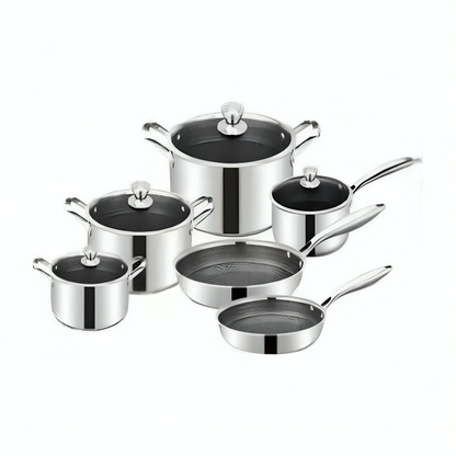 10-Piece Stainless Steel Cookware Set