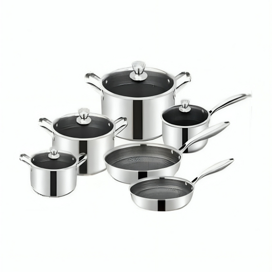 10-Piece Stainless Steel Cookware Set