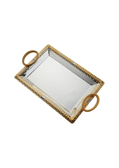 Gold Plated Serving Tray - M | L - RS 1539