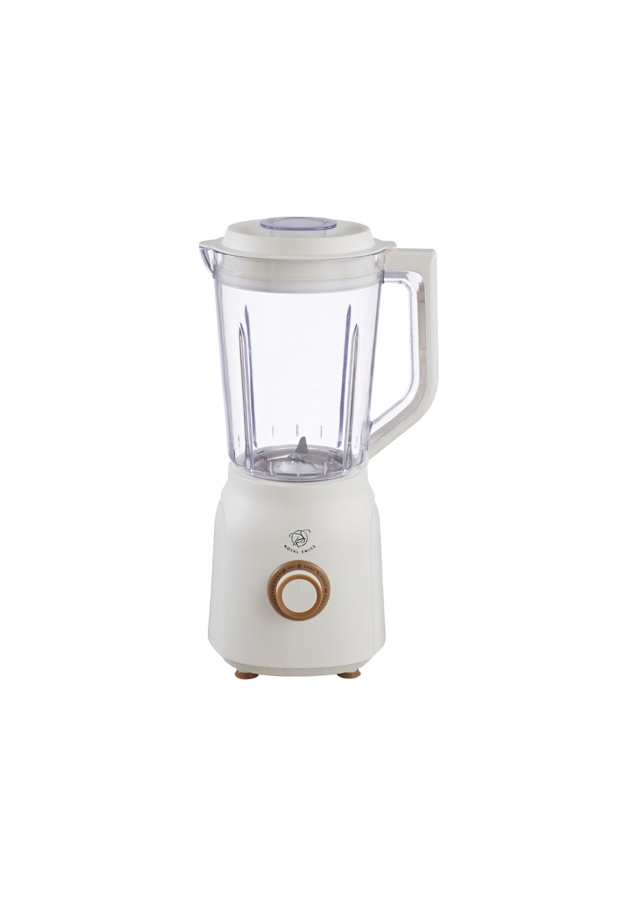 Plastic Blender - 600W - Beige | Black | White Royal Swiss