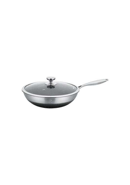 32cm Tri-Ply Stainless Steel Wok