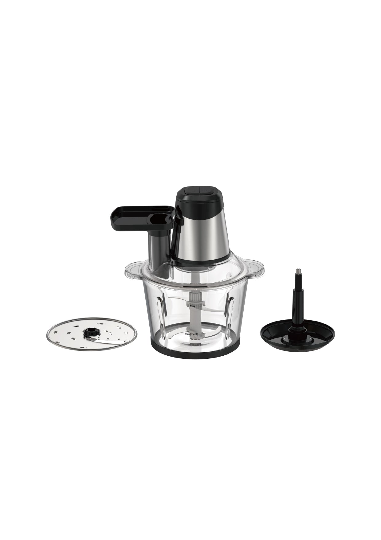 4 in 1 Chopper - Glass | Stainless Steel Royal Swiss