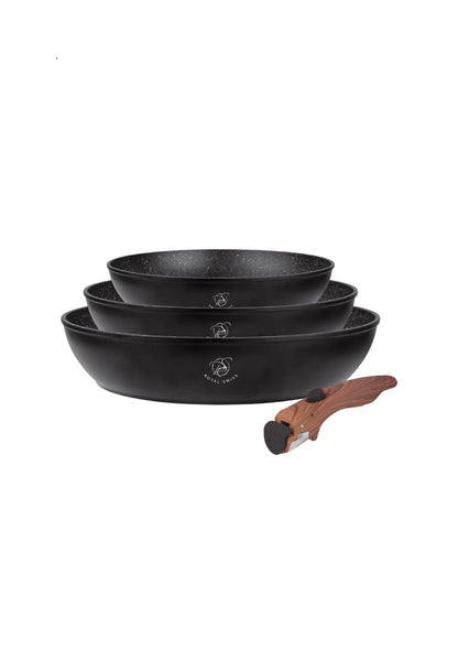 3 Pieces Detachable Fry Pan Set Royal Swiss