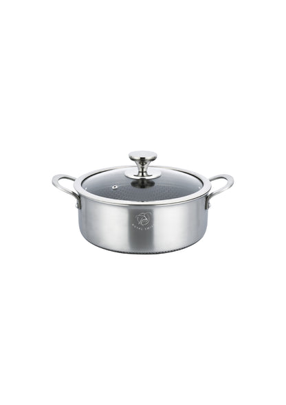 Cocotte en acier inoxydable triple épaisseur - 20 cm | 24 cm | 28 cm