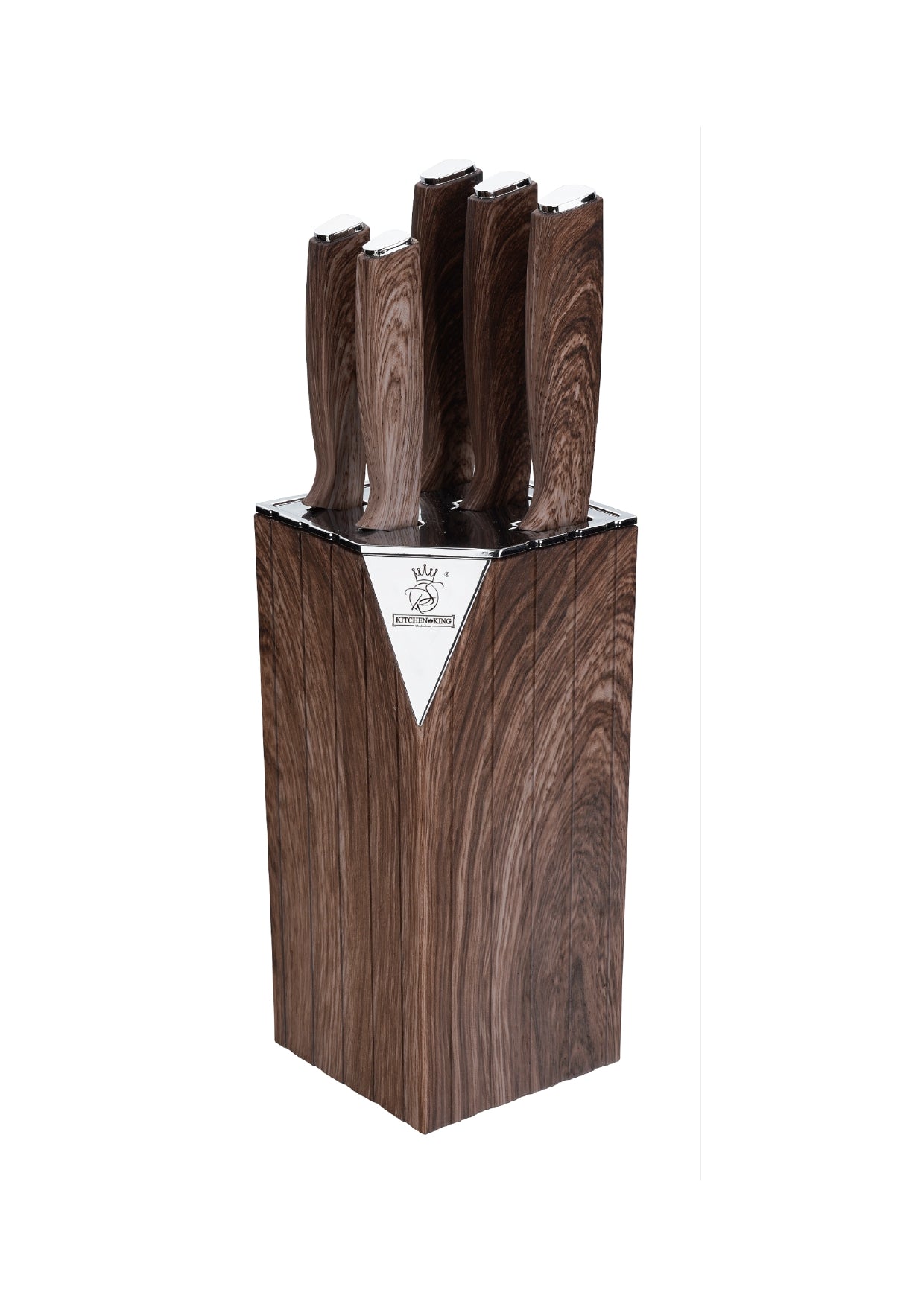 5 Pieces Knife Set - Black | Brown | Multicolour