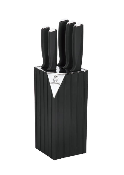 5 Pieces Knife Set - Black | Brown | Multicolour