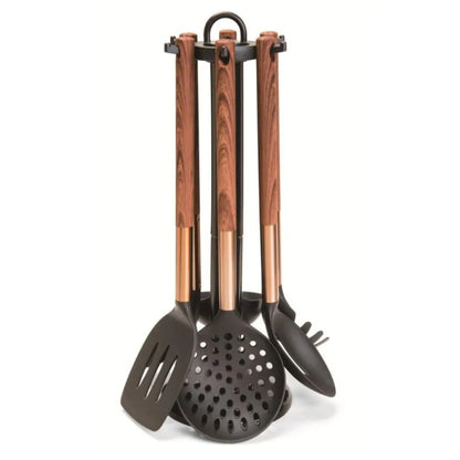 7 Pieces Utensils Set - Wood | Marble Royal Swiss