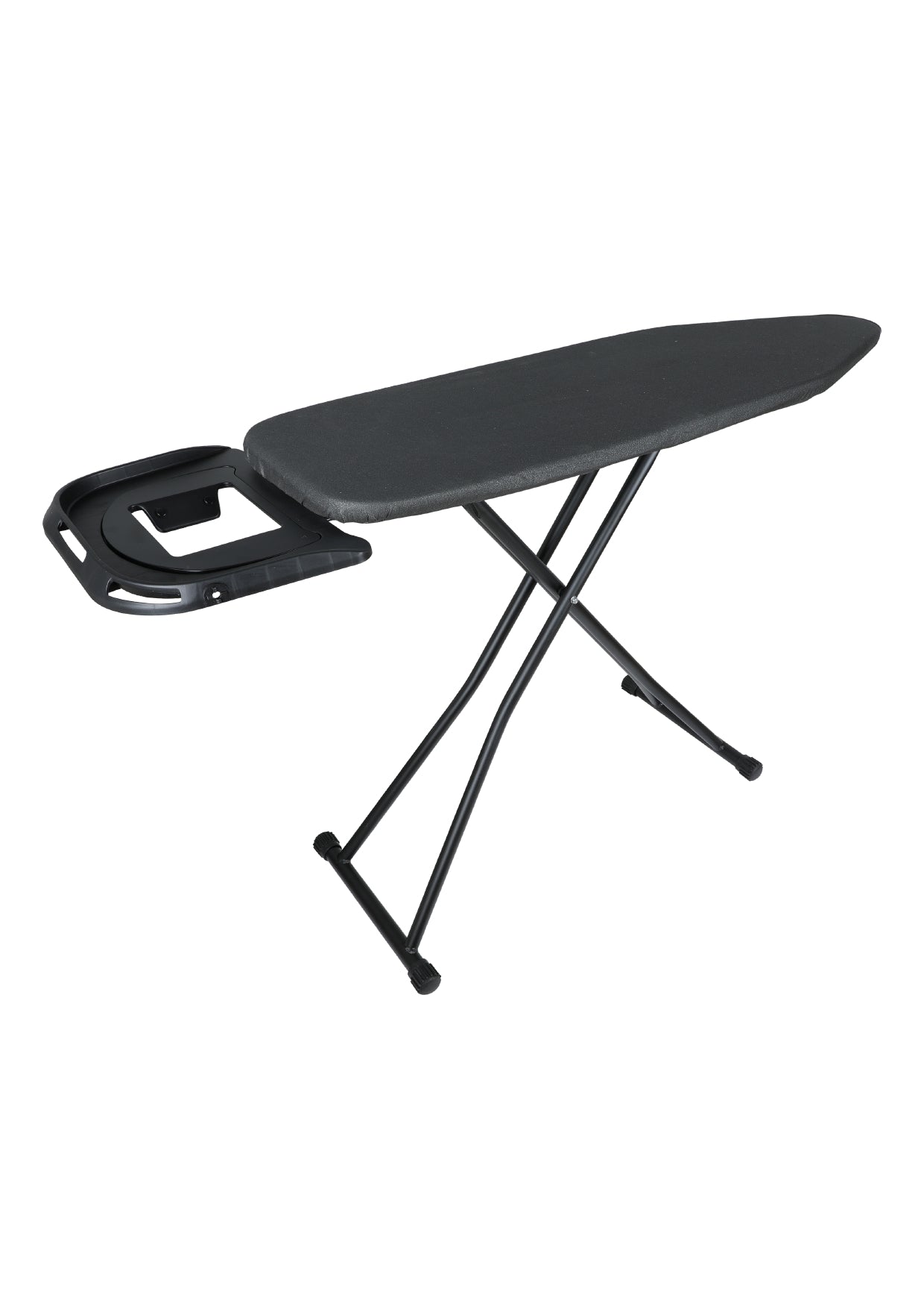 Strijkplank met intrekbare kunststof strijkijzerhouder