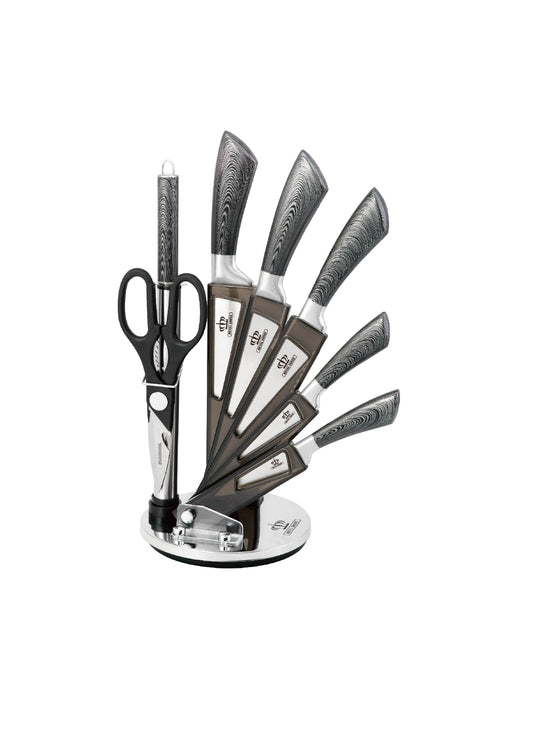8 Pieces Knife Set - Light | Dark | Black