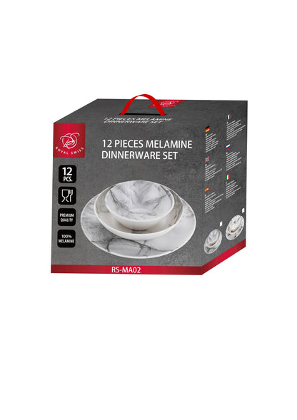 12-delige marmeren serviesset