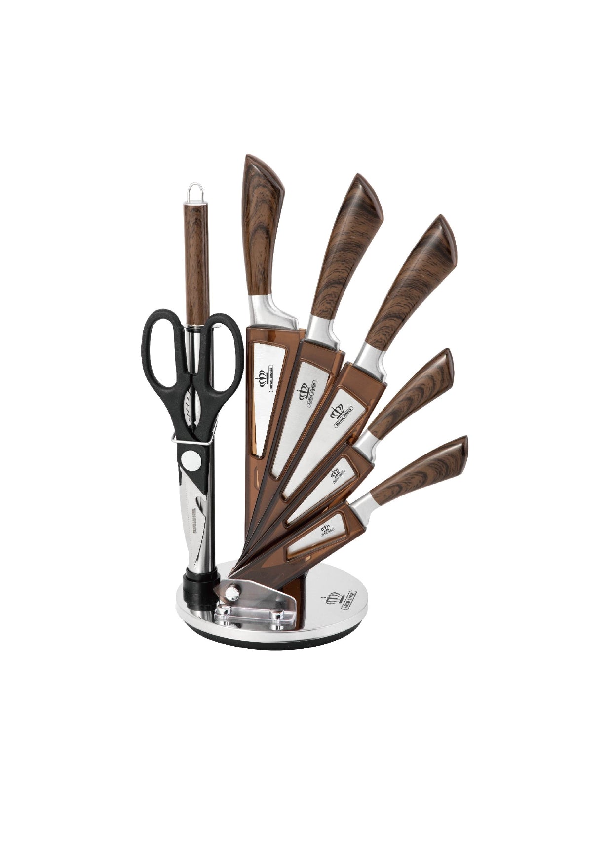 8-delige messenset - Licht | Donker | Zwart