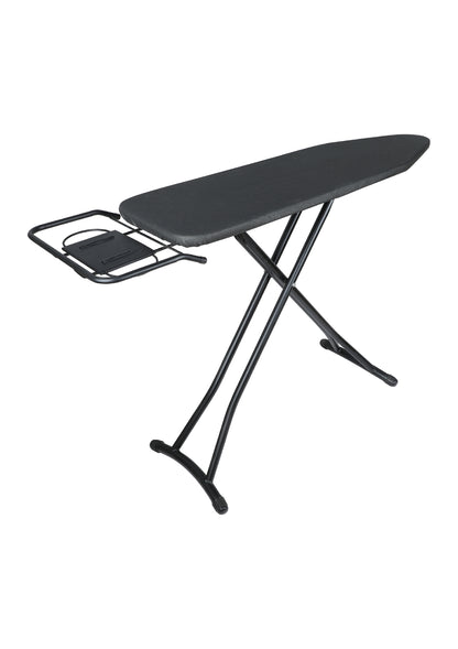 Strijkplank met intrekbare metalen strijkijzerhouder