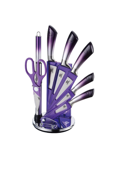 8 Pieces Knife Set - Red | Purple | Gold Royal Swiss
