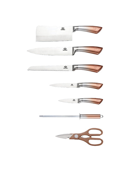 8 Pieces Knife Set - Red | Purple | Gold Royal Swiss