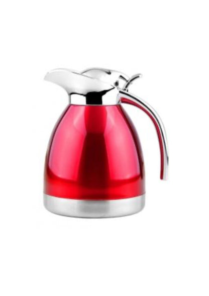 Pichet isotherme en acier inoxydable - 1 L | 1,5 L | 2 L - Rouge | Turquoise | Argent