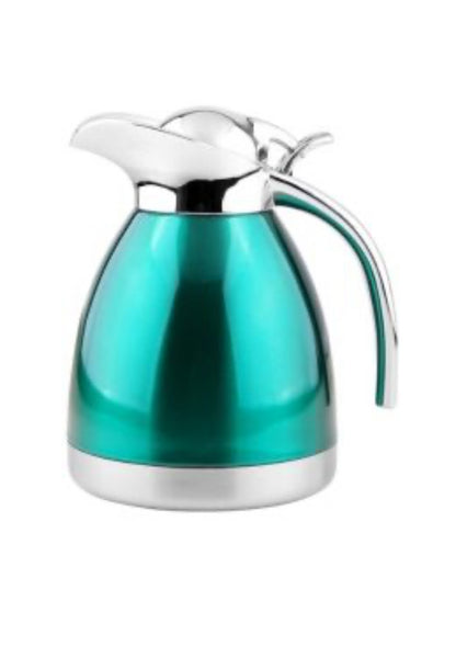 Pichet isotherme en acier inoxydable - 1 L | 1,5 L | 2 L - Rouge | Turquoise | Argent