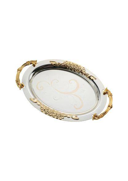 Gold Plated Serving Tray - M | L - RS 1453