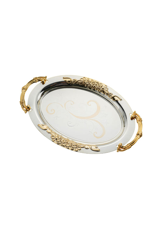 Gold Plated Serving Tray - M | L - RS 1453