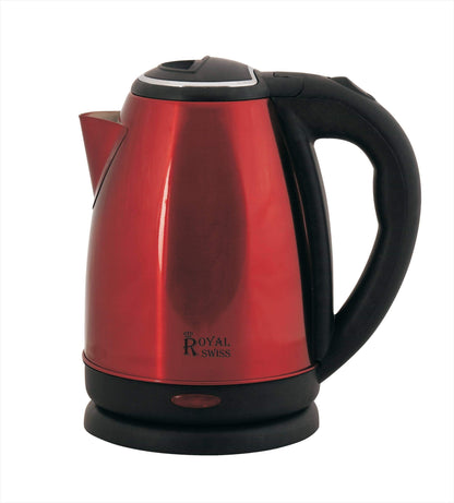 Kettle - 1.8L - Silver | Black | Red Royal Swiss