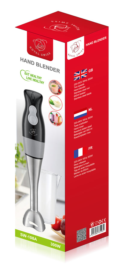 Kunststof staafmixer met beker