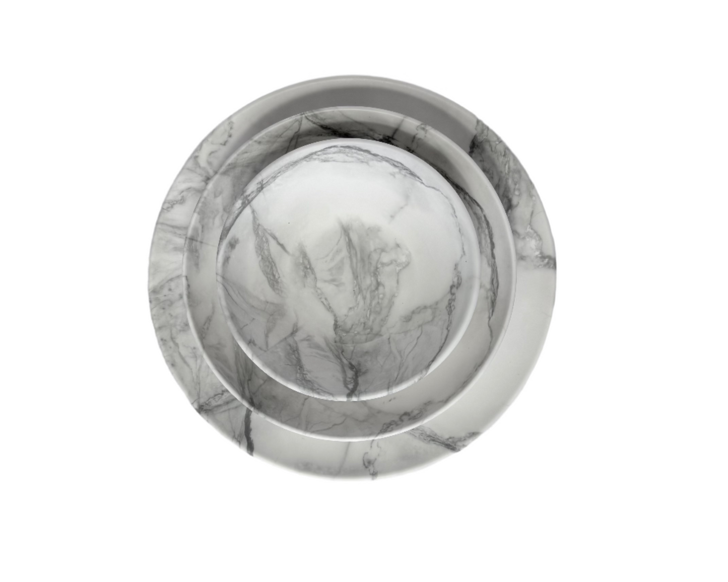 12-delige marmeren serviesset