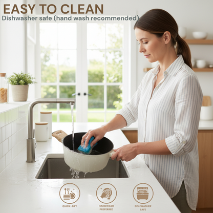 10 Pieces Cookware Set - Beige | Black