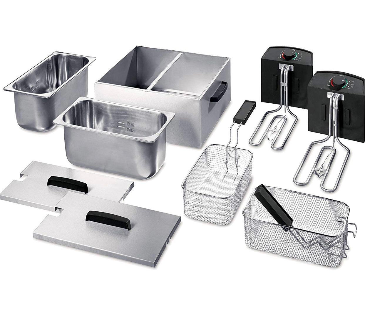 Friteuse à deux compartiments - 6 L