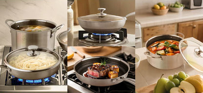 10-Piece Stainless Steel Cookware Set