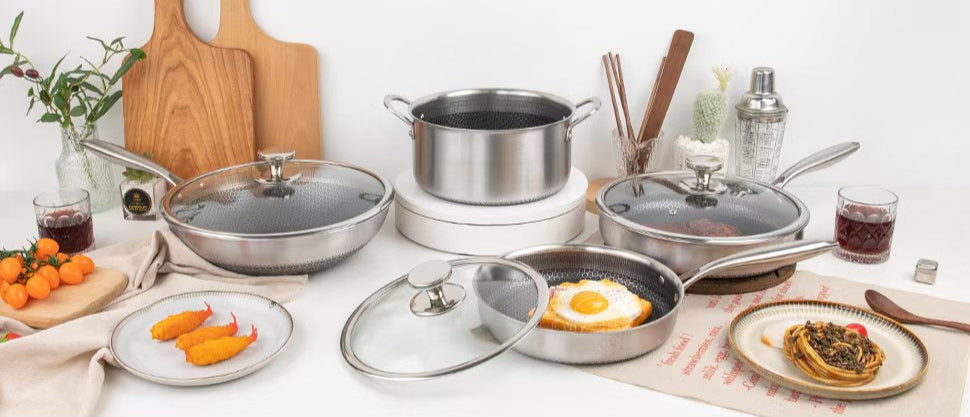 10-Piece Stainless Steel Cookware Set