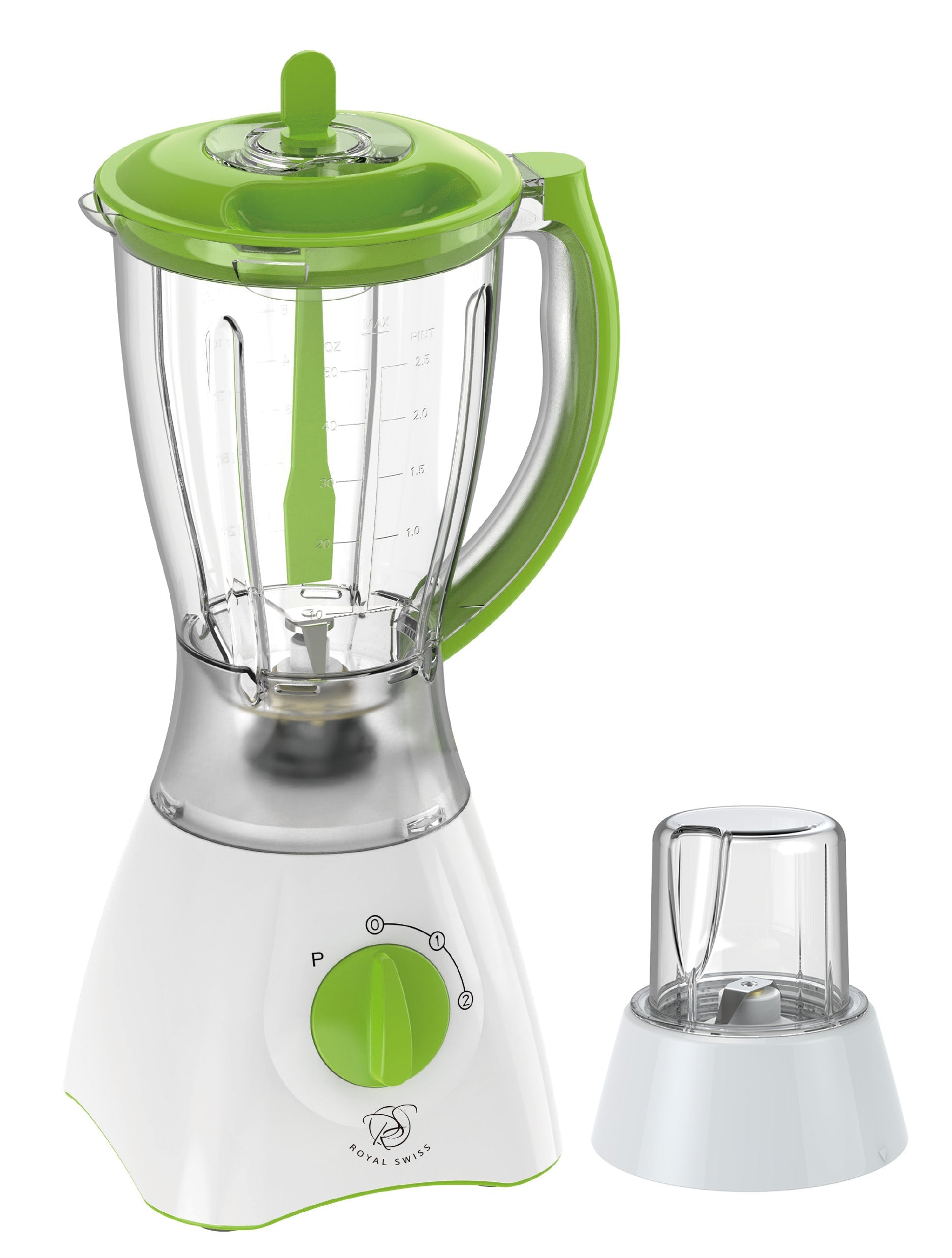 Plastic Blender with Cup - Gray | Green Royal Swiss